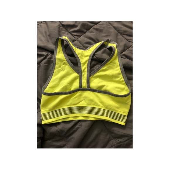Yellow and grey sports bra size small - Picture 3 of 3
